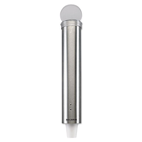 Image of San Jamar® C4150SS Small Pull-Type Water Cup Dispenser, For 5 Oz Cups, Stainless Steel