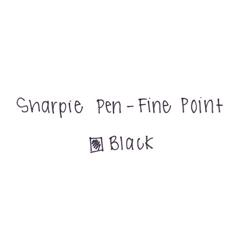 Image of Sharpie® 1800702 Stainless Steel Porous Point Pen, Stick, Fine 0.5 mm, Black Ink, Brushed Silver Barrel