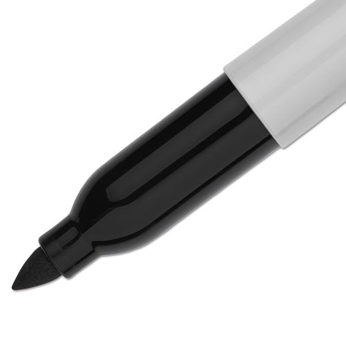 Image of Sharpie® 33001 Super Permanent Marker, Fine Bullet Tip, Black, Dozen