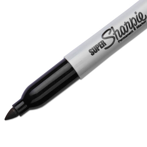 Image of Sharpie® 33666PP Super Permanent Marker, Fine Bullet Tip, Black, 6/pack