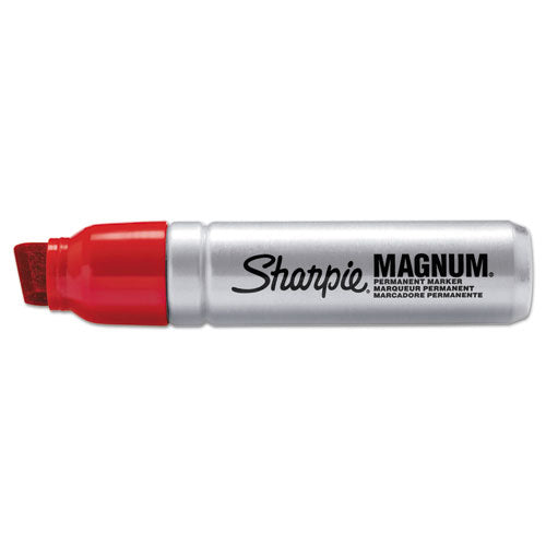 Image of Sharpie® 44002 Magnum Permanent Marker, Broad Chisel Tip, Red