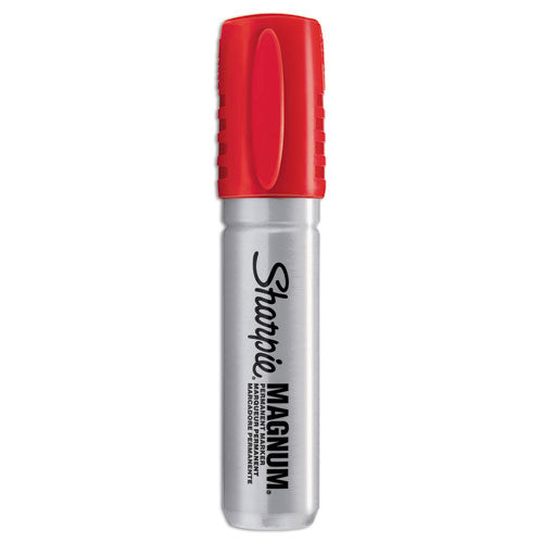 Image of Sharpie® 44002 Magnum Permanent Marker, Broad Chisel Tip, Red