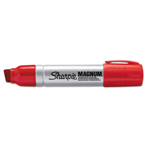 Image of Sharpie® 44002 Magnum Permanent Marker, Broad Chisel Tip, Red