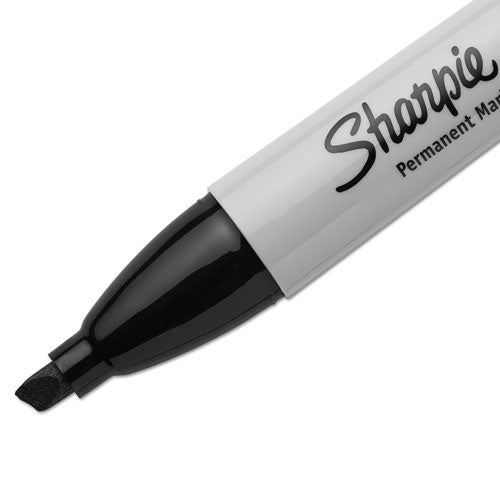 Image of Sharpie® 38264PP Chisel Tip Permanent Marker, Medium Chisel Tip, Black, 4/pack