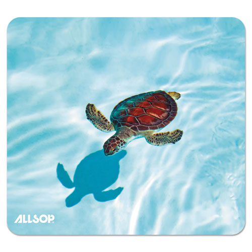 Image of Allsop® 31425 Naturesmart Mouse Pad, 8.5 x 8, Turtle Design