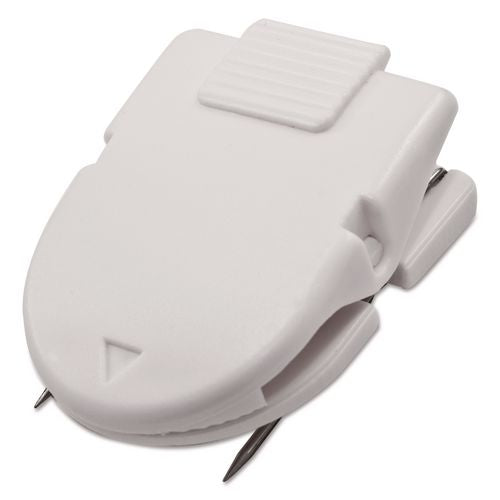 Image of Advantus ADV75340 Wall Clips for Fabric Panels, 60 Sheet Capacity, White, 10/Box