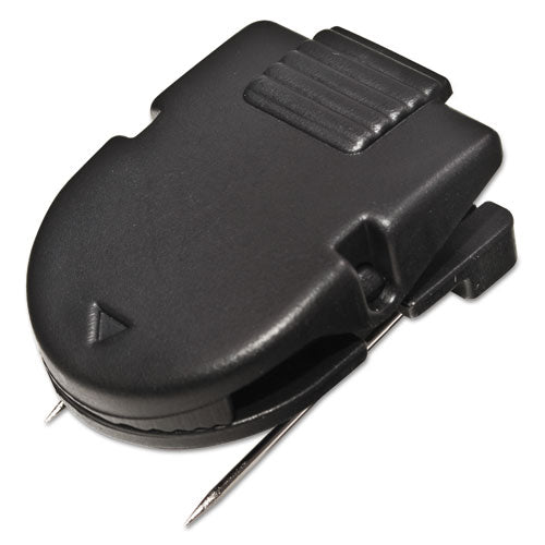 Image of Advantus 75345 Wall Clips for Fabric Panels, 40 Sheet Capacity, Black, 50/Box