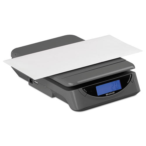 Image of Brecknell PS25 GRAY 25lb Electronic Postal Shipping Scale, 8 X 6 Platform, Gray