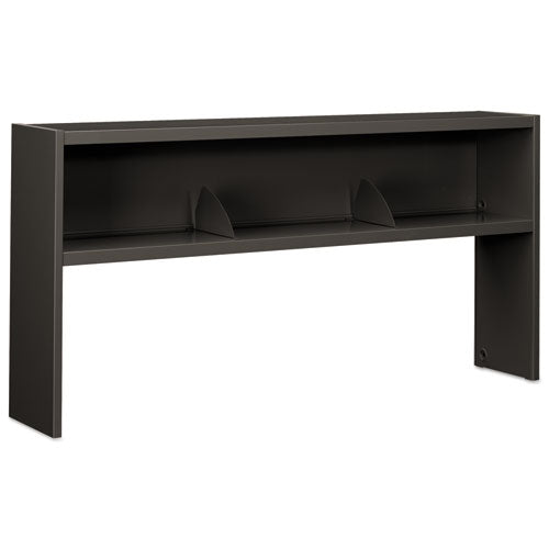 Image of HON® H386572N.S 38000 Series Stack On Open Shelf Hutch, 72w X 13.5d X 34.75h, Charcoal