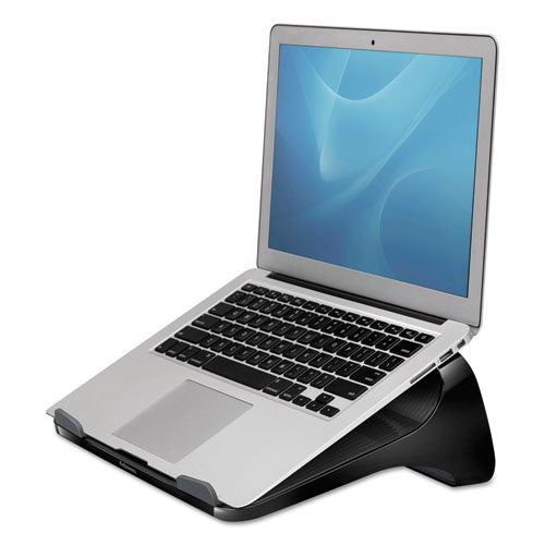 Image of FellowesÂ® I-Spire Series Laptop Lift, 13.19" X 9.31" X 4.13", Black/gray, Supports 10 Lbs