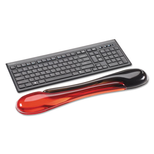Image of Kensington® K62398AM Duo Gel Wave Keyboard Wrist Rest, 22.62 x 5.12, Red