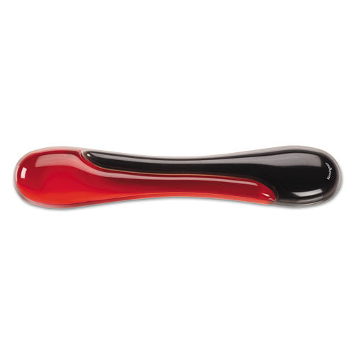 Image of Kensington® K62398AM Duo Gel Wave Keyboard Wrist Rest, 22.62 x 5.12, Red