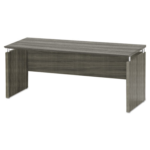 Image of Safco® Medina Series Laminate Credenza, 72w X 20d X 29.5h, Gray Steel