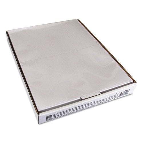 Image of C-Line® 70912 Self-Adhesive Poly Shop Ticket Holders, Super Heavy-Duty, Top Load 9 x 12 Insert, Clear Front, 50/Box