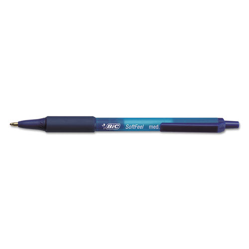 Image of BIC® SCSM361-BE Soft Feel Ballpoint Pen Value Pack, Retractable, Medium 1 Mm, Blue Ink, Blue Barrel, 36/pack