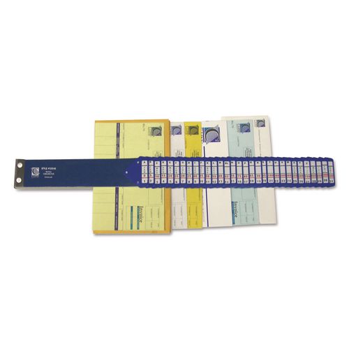 Image of C-Line® 30540 Heavy-Duty Indexed Sorter, 31 Dividers, Alpha/Numeric/Month/Date/Day Index, Letter Size, Blue Frame