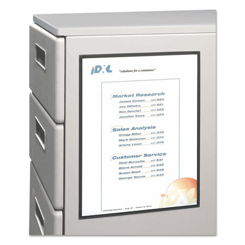 Image of C-Line® 37991 Magnetic Cubicle Keepers Display Holders, 9.2 x 11.69, Magnetic Mount, Clear, 25/Pack