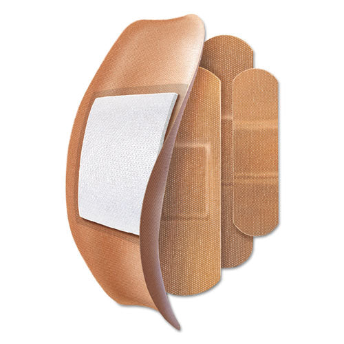 Image of Curad® CUR0700RB Flex Fabric Bandages, Assorted Sizes, 100/box