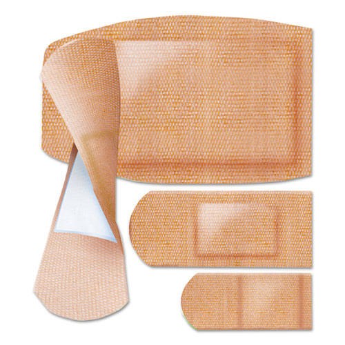 Image of Curad® CUR0700RB Flex Fabric Bandages, Assorted Sizes, 100/box