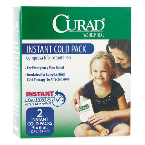Image of Curad® CUR961R Instant Cold Pack, 5 x 6, 2/Box