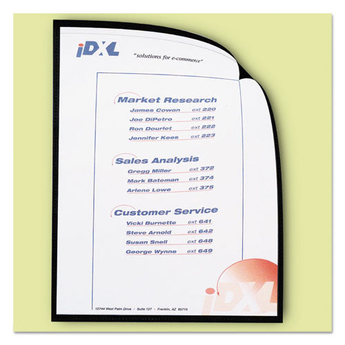 Image of C-Line® 37991 Magnetic Cubicle Keepers Display Holders, 9.2 x 11.69, Magnetic Mount, Clear, 25/Pack