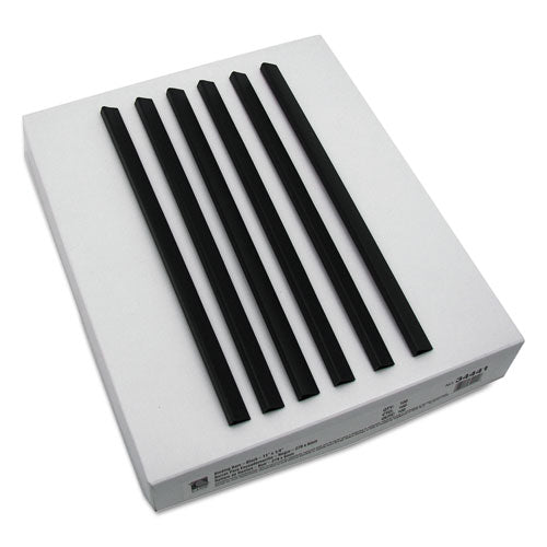Image of C-Line® CLI34441 Slide 'N Grip Binding Bars, 40-Sheet Capacity, 11" x 0.25", Black, 100/Box