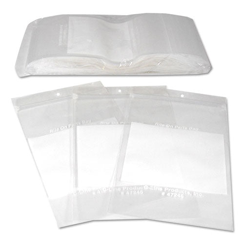 Image of C-Line® 47246 Write-On Poly Bags, 2 Mil, 4" X 6", Clear, 1,000/carton