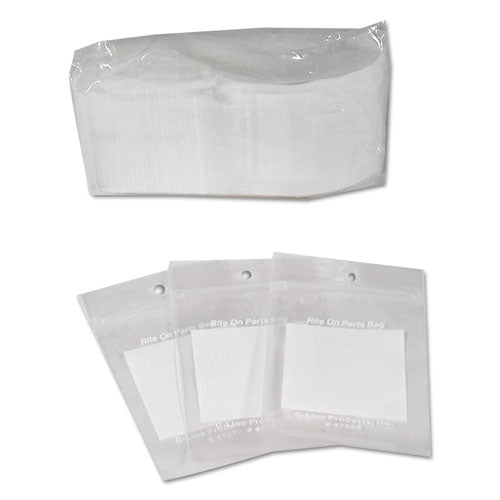 Image of C-Line® 47223 Write-On Poly Bags, 2 Mil, 2" X 3", Clear, 1,000/carton