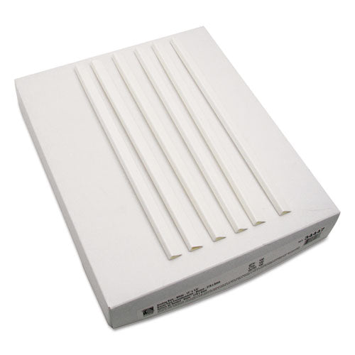 Image of C-Line® CLI34447 Slide 'N Grip Binding Bars, 40-Sheet Capacity, 11" x 0.25", White, 100/Box