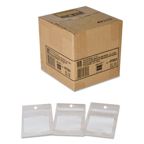 Image of C-Line® 47223 Write-On Poly Bags, 2 Mil, 2" X 3", Clear, 1,000/carton