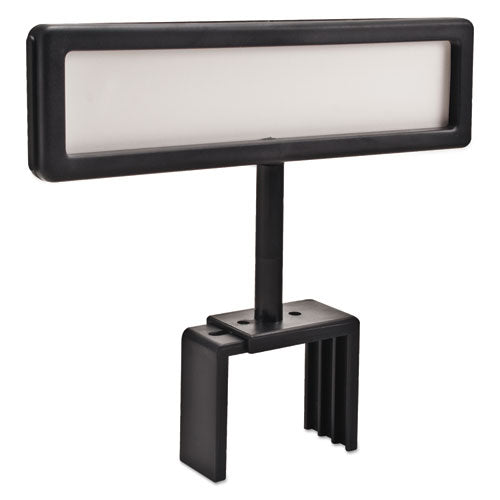 Image of Advantus 75334 People Pointer Cubicle Sign, Plastic, 8.5 X 2, Black