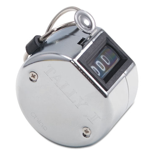 Image of Bates® 9841000 Tally I Hand Model Tally Counter, Registers 0-9999, Chrome