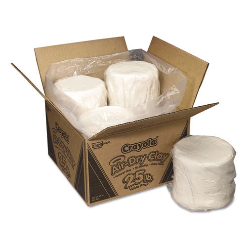 Image of Crayola® 575001 Air-Dry Clay, White, 25 Lbs