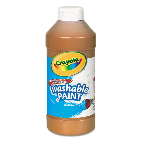 Image of Crayola® 54-2016-036 Washable Paint, Orange, 16 Oz Bottle