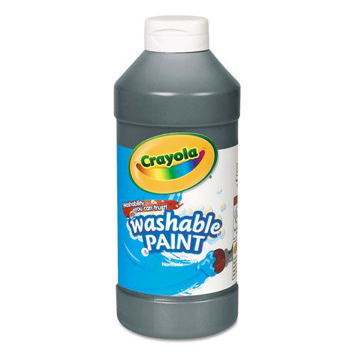 Image of Crayola® 54-2016-051 Washable Paint, Black, 16 Oz Bottle