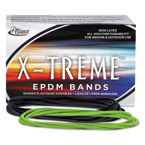 Image of Alliance® 02005 X-Treme Rubber Bands, Size 117b, 0.08" Gauge, Lime Green, 1 Lb Box, 200/box