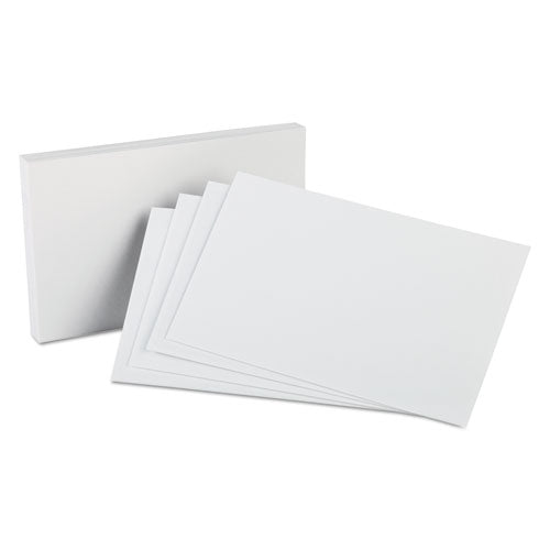 Image of Oxford 50EE Unruled Index Cards, 5 X 8, White, 100/pack