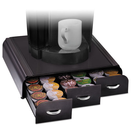 Image of Mind Reader TRY3PC-BLK Anchor 36 Capacity Coffee Pod Drawer, 13.46 x 12.87 x 2.72, Black