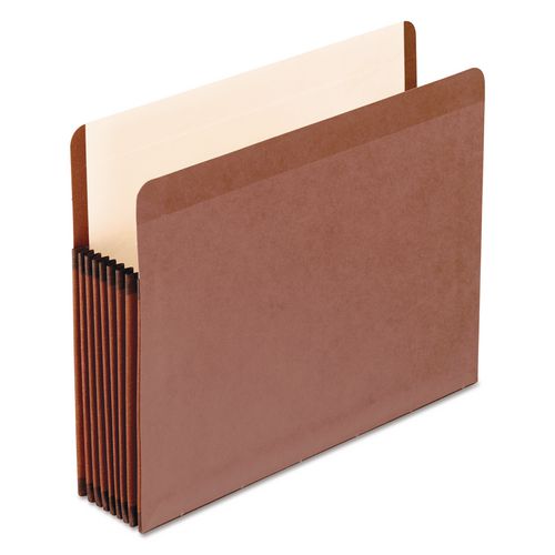 Image of Pendaflex® 45302 Premium Reinforced Expanding File Pockets, 7" Expansion, Letter Size, Red Fiber, 5/box