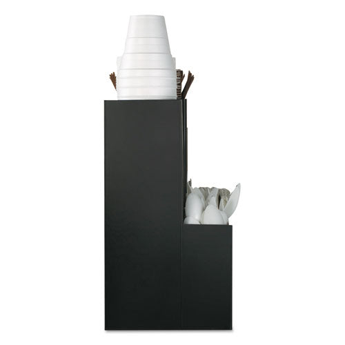 Image of Mind Reader CAD01-BLK Coffee Condiment Caddy Organizer, 10 Compartments, 5.4 x 11 x 12.6, Black