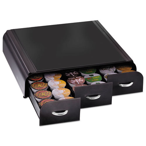 Image of Mind Reader TRY3PC-BLK Anchor 36 Capacity Coffee Pod Drawer, 13.46 x 12.87 x 2.72, Black