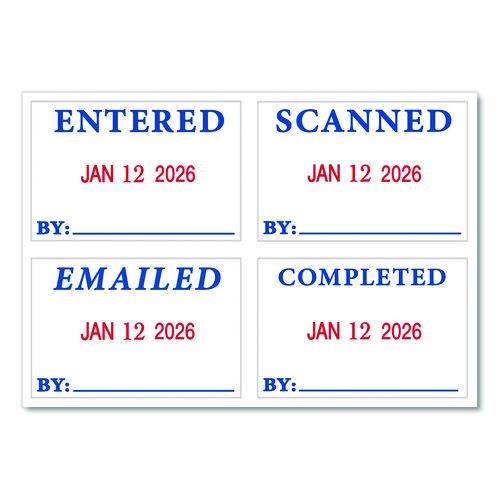 Image of COSCO 2000PLUS® 011098 4 In 1 E-Message Dater, 0.94 X 1.75, Completed/emailed/entered/scanned