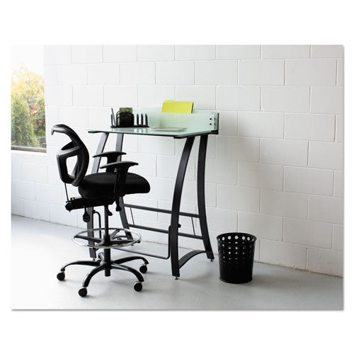 Image of Safco® 9740BL Bubble Wastebaskets, 6 gal, Steel, Black