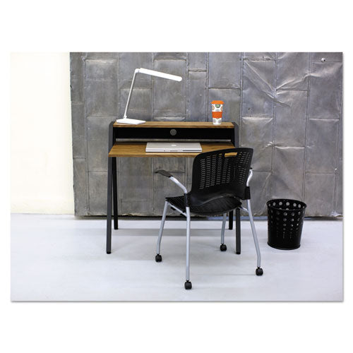 Image of Safco® 9740BL Bubble Wastebaskets, 6 gal, Steel, Black