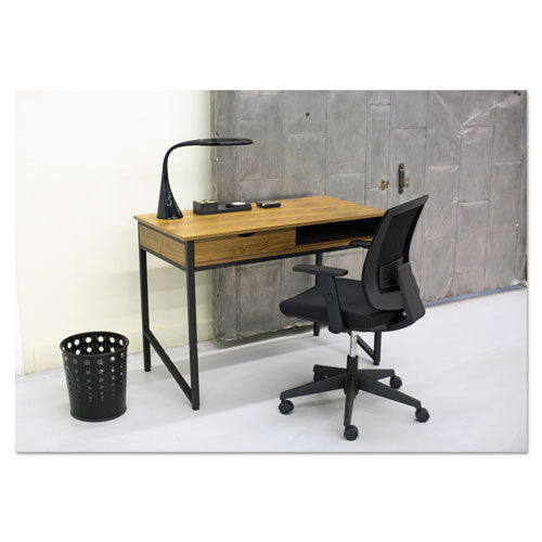 Image of Safco® 9740BL Bubble Wastebaskets, 6 gal, Steel, Black