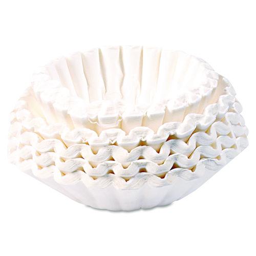 Image of BUNN® 20125.0000 Commercial Coffee Filters, 6 Gal Urn Style, Flat Bottom, 25/cluster, 10 Clusters/pack