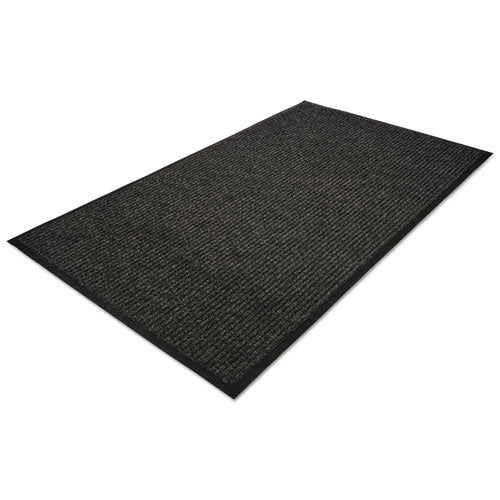Image of Guardian 64030530 Golden Series Dual Rib Indoor Wiper Mats, Rectangular, Charcoal Gray Carpeted Surface, 36" x 60"