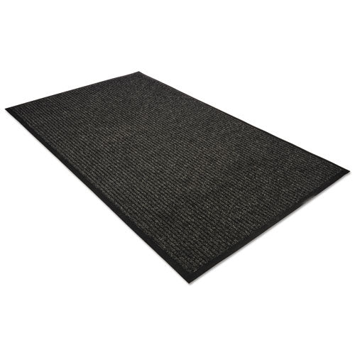 Image of Guardian 64030530 Golden Series Dual Rib Indoor Wiper Mats, Rectangular, Charcoal Gray Carpeted Surface, 36" x 60"