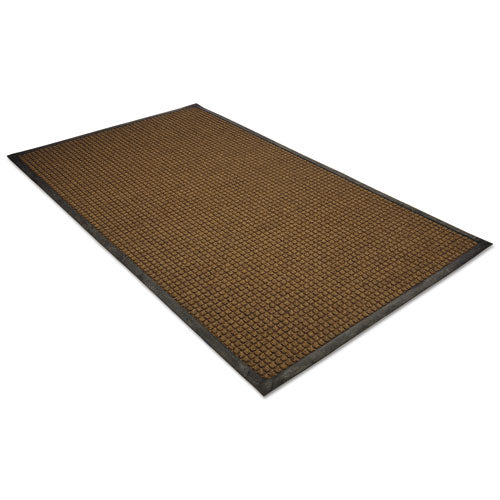 Image of Guardian WG031014 WaterGuard Indoor/Outdoor Scraper Mat, Rectangular, Brown Ridged Needle-Punch Surface, 36" x 10 ft