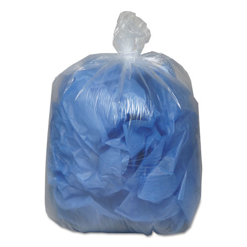 Image of Classic Clear 1506872 Linear Low-Density Can Liners, 16 Gallon, 0.6 mil, 24" x 33", Clear, 25 Bags/Roll, 20 Rolls/Carton
